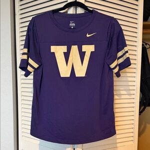 Nike Women's Purple and Gold Jersey Top